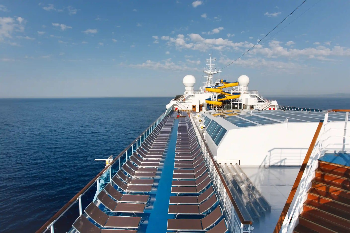 Sonnenliegen auf dem Aussendeck