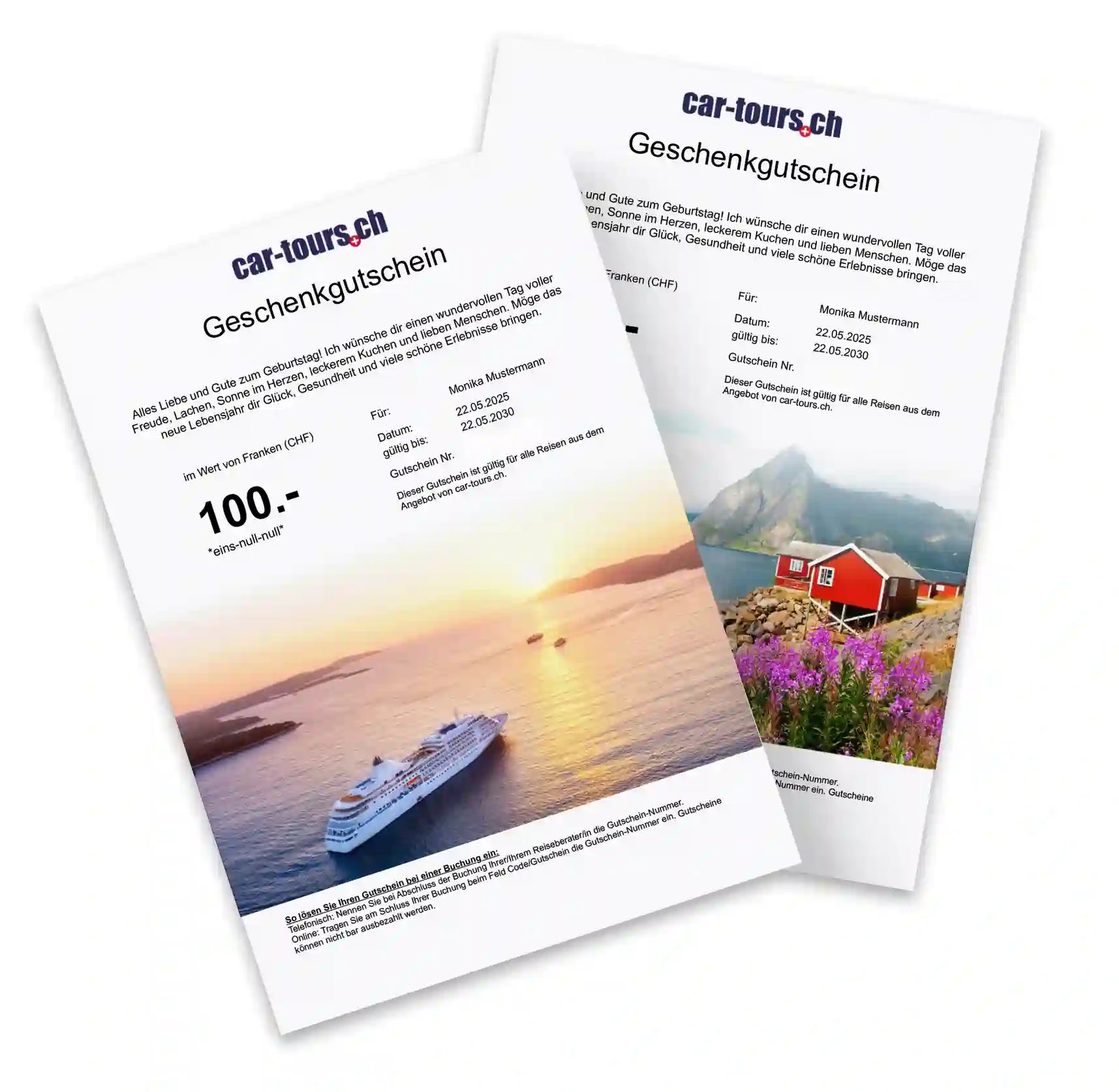 mockup-Gutschein