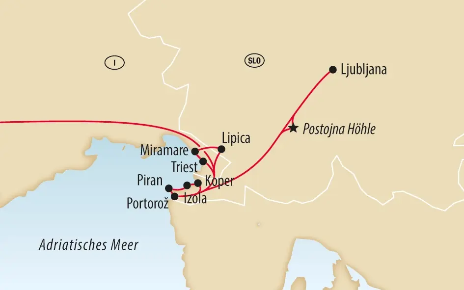 Ihre Reiseroute