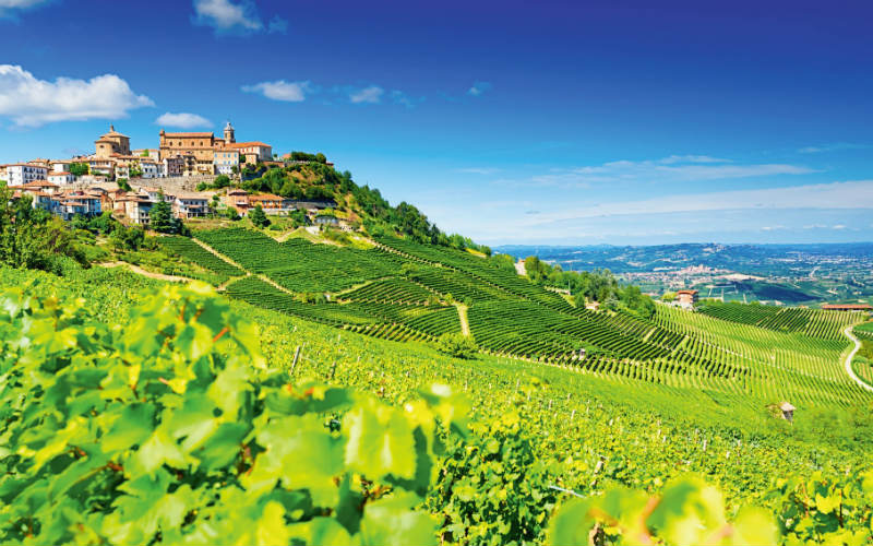 Die herrlichen Landschaftsbilder im Piemont