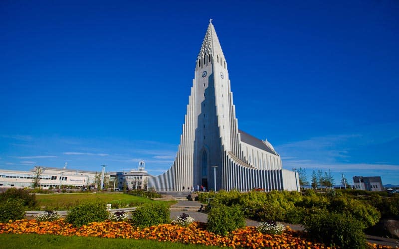 Island_Hallgrimskirkja Kathedrale in Reykjavik