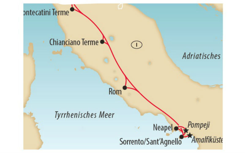 Karte Neapel Amalfi Rom 800x500