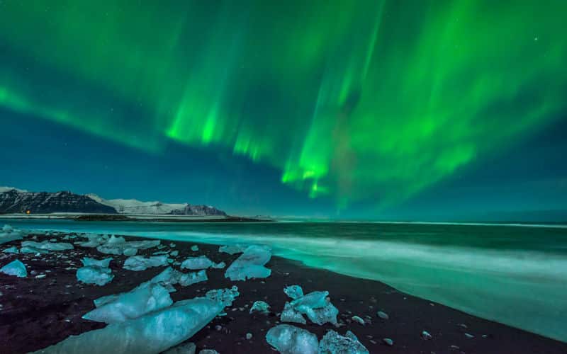 island-Polarlichter über Island
