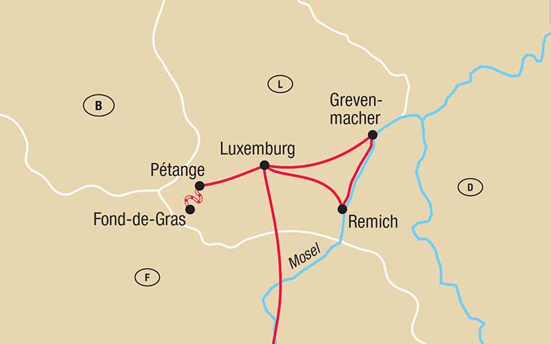 luxembourg-Karte
