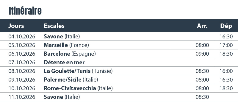 RH441_Goldener Herbst im Mittelmeer_FR2 Automne doré en Méditerranée - Costa Pacifica 15